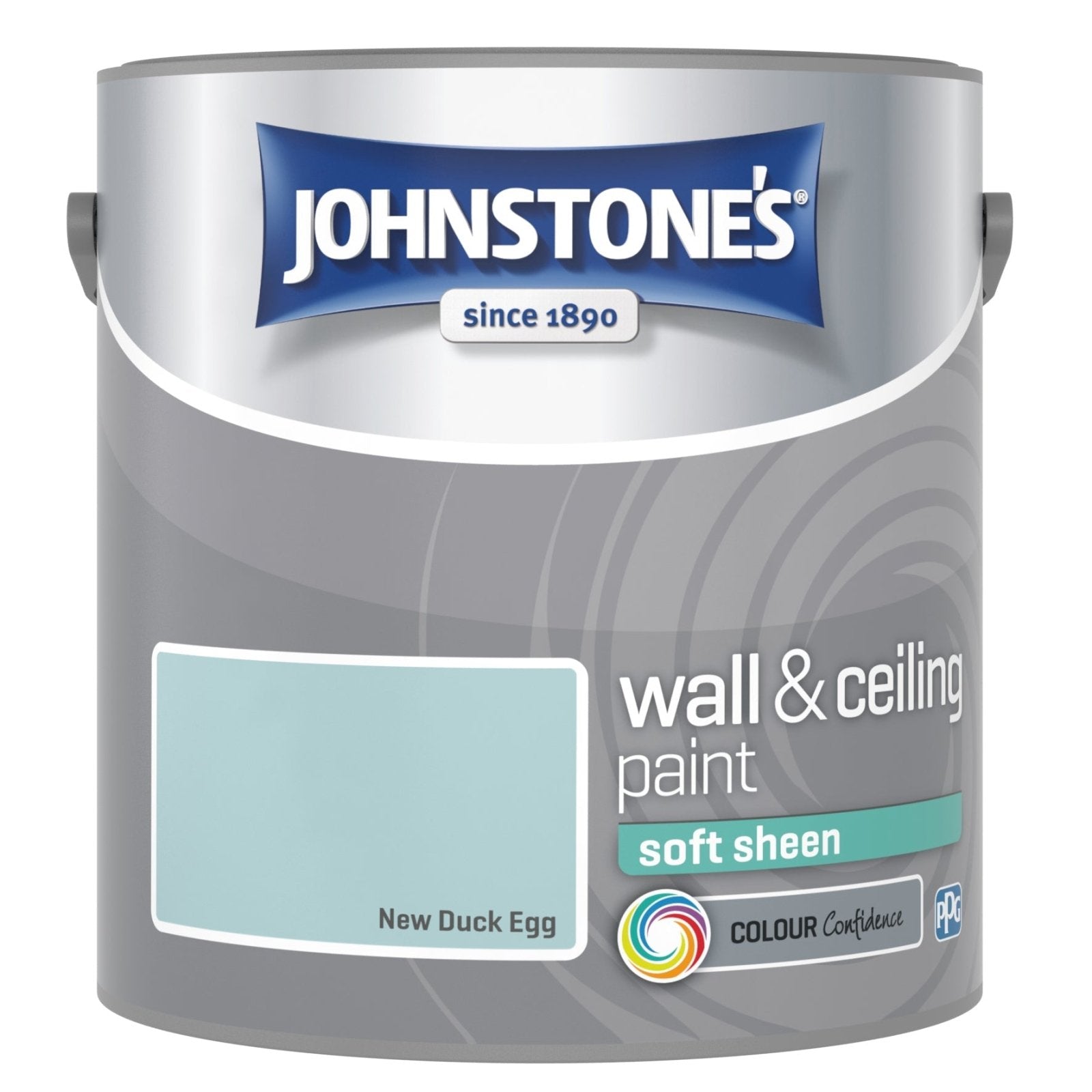 - Johnstone's Wall and Ceiling Soft Sheen Paint - New Duck Egg - 2.5L - 10842036 - Decor Warehouse