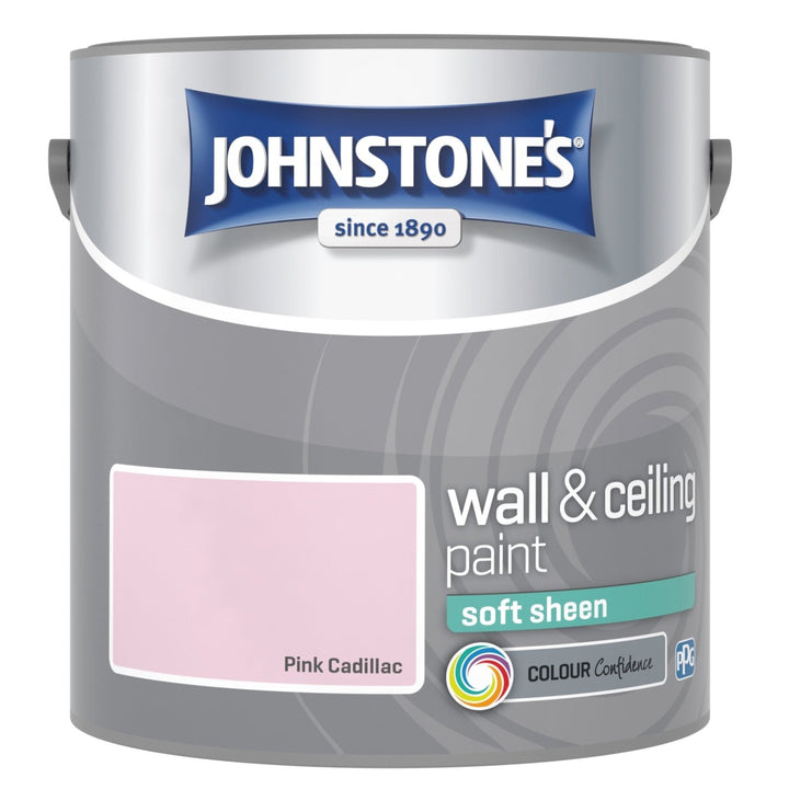 - Johnstone's Wall and Ceiling Soft Sheen Paint - Pink Cadillac - 2.5L - 10871245 - Decor Warehouse