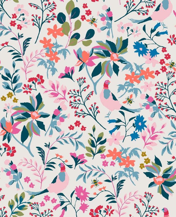 118569-Graham & Brown-Joules - Fields Edge Floral Antique CreÃÄme wallpaper-Decor Warehouse
