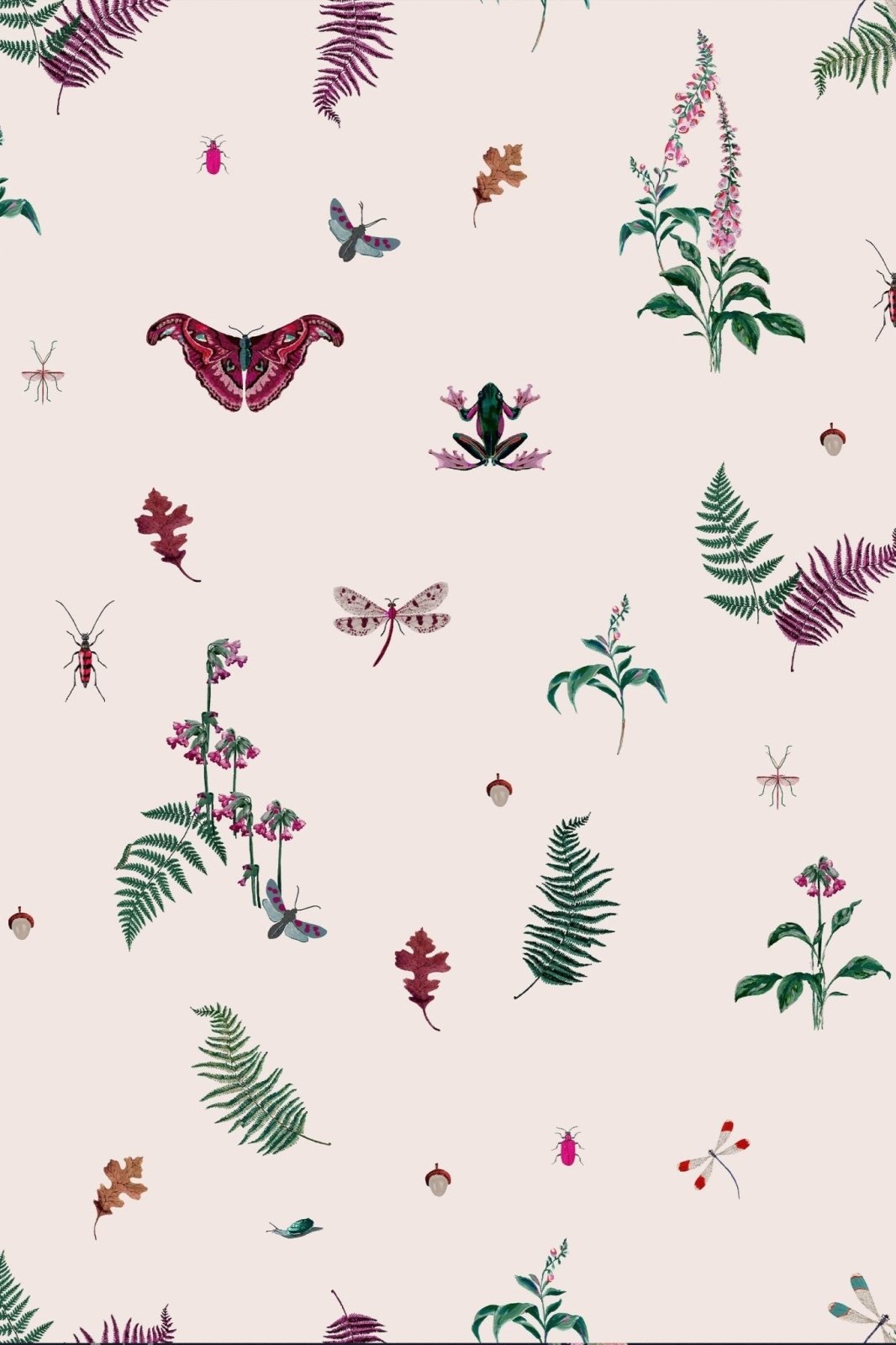- Joules Midnight Beasts Blush Creme Wallpaper - 118565 - Decor Warehouse