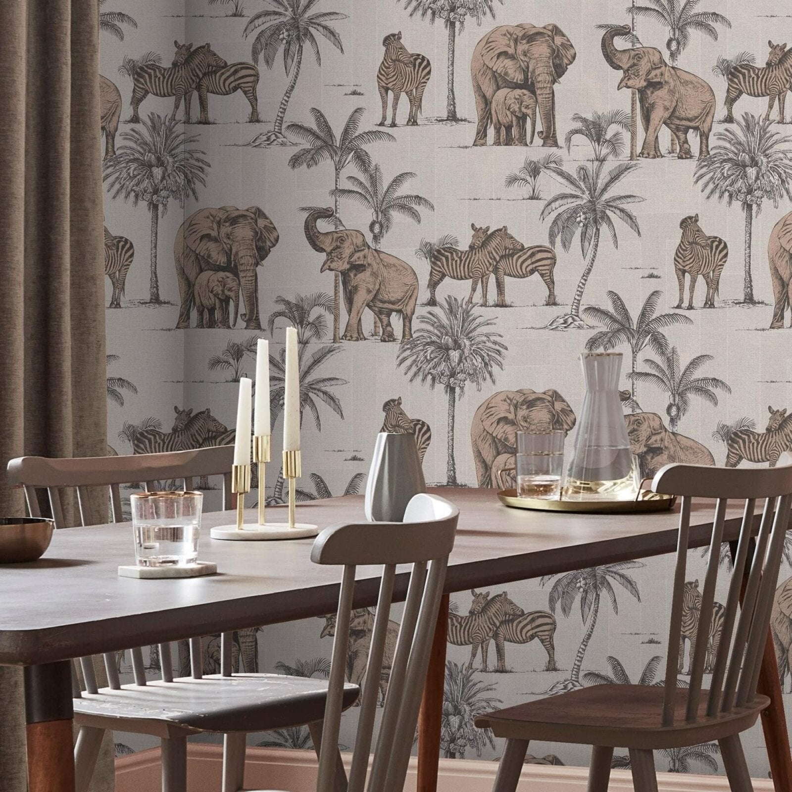 - Kenya Rose Gold Wallpaper - 119156 - Decor Warehouse