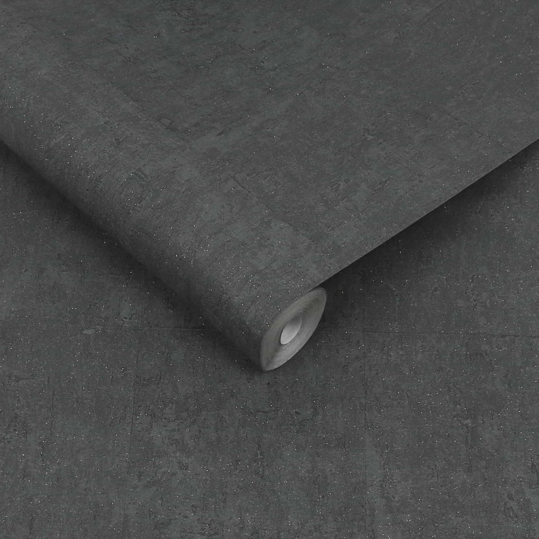 - Koruku Charcoal Textured Wallpaper - 112658 - Decor Warehouse