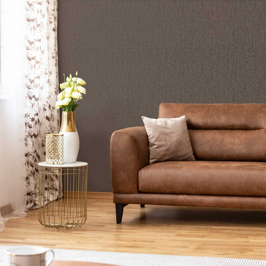 111304-Graham & Brown-Marquise Plain Smokey Quartz Grey Textured Wallpaper-Decor Warehouse