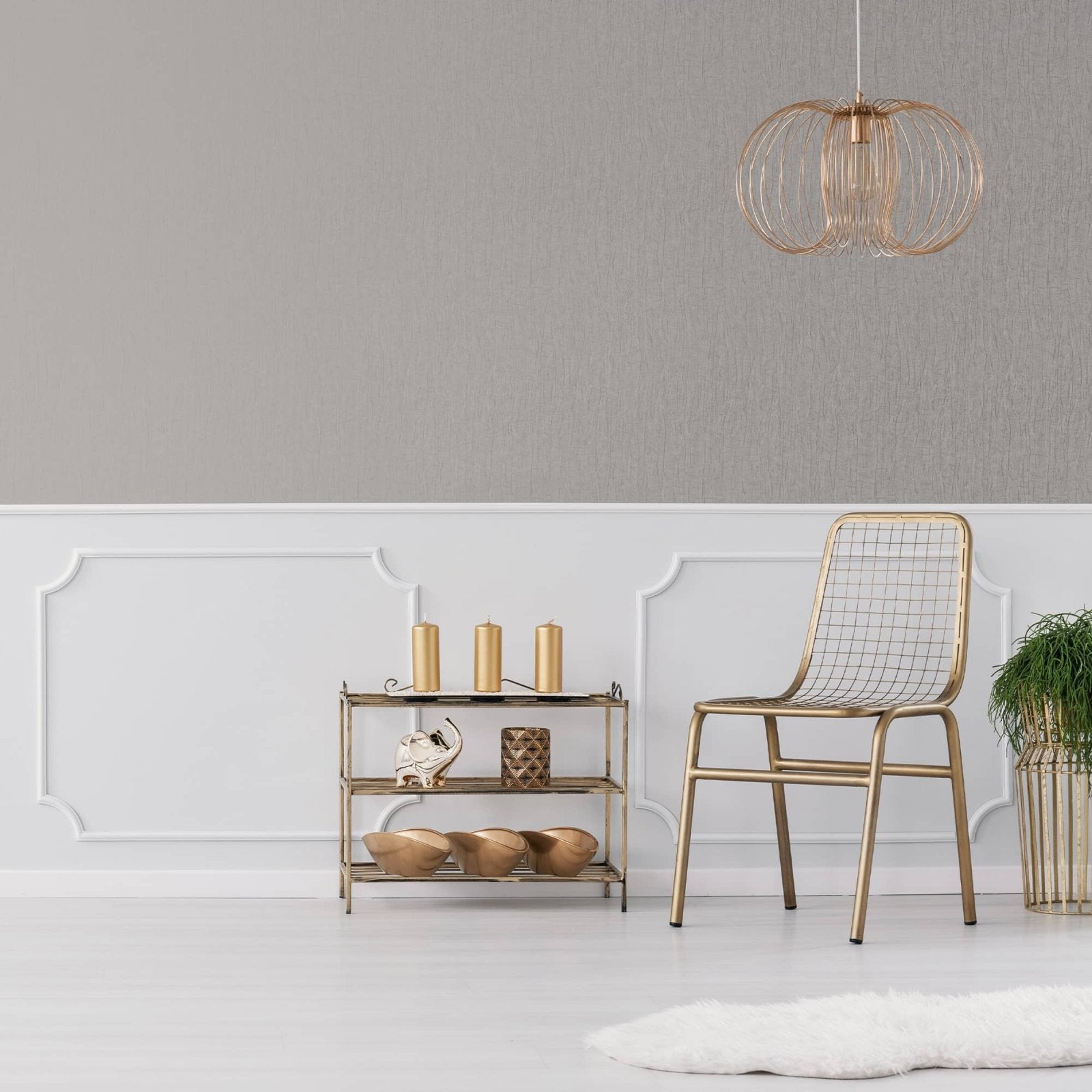 - Marquise Quartz Silver Textured Wallpaper - 111305 - Decor Warehouse