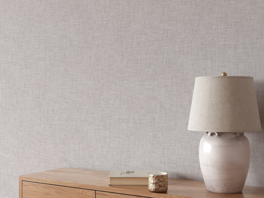 - Muriva Cambric Texture Chestnut Wallpaper - 196302 - Decor Warehouse