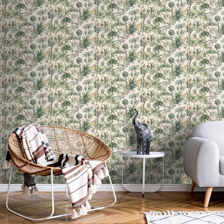 - Muriva Jungle Safari Animal Wallpaper - 176501 - Decor Warehouse