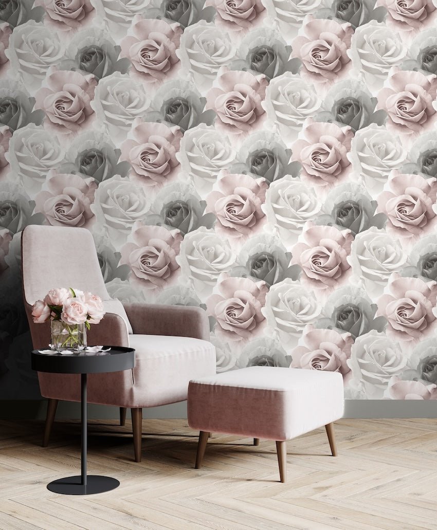 - Muriva Rhoda Rose Pink Wallpaper - 203501 - Decor Warehouse