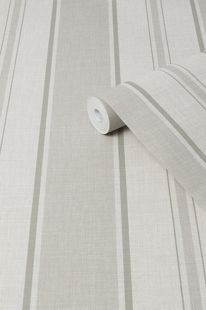 118292-Graham & Brown-Next - Country Stripe Neutral Wallpaper-Decor Warehouse