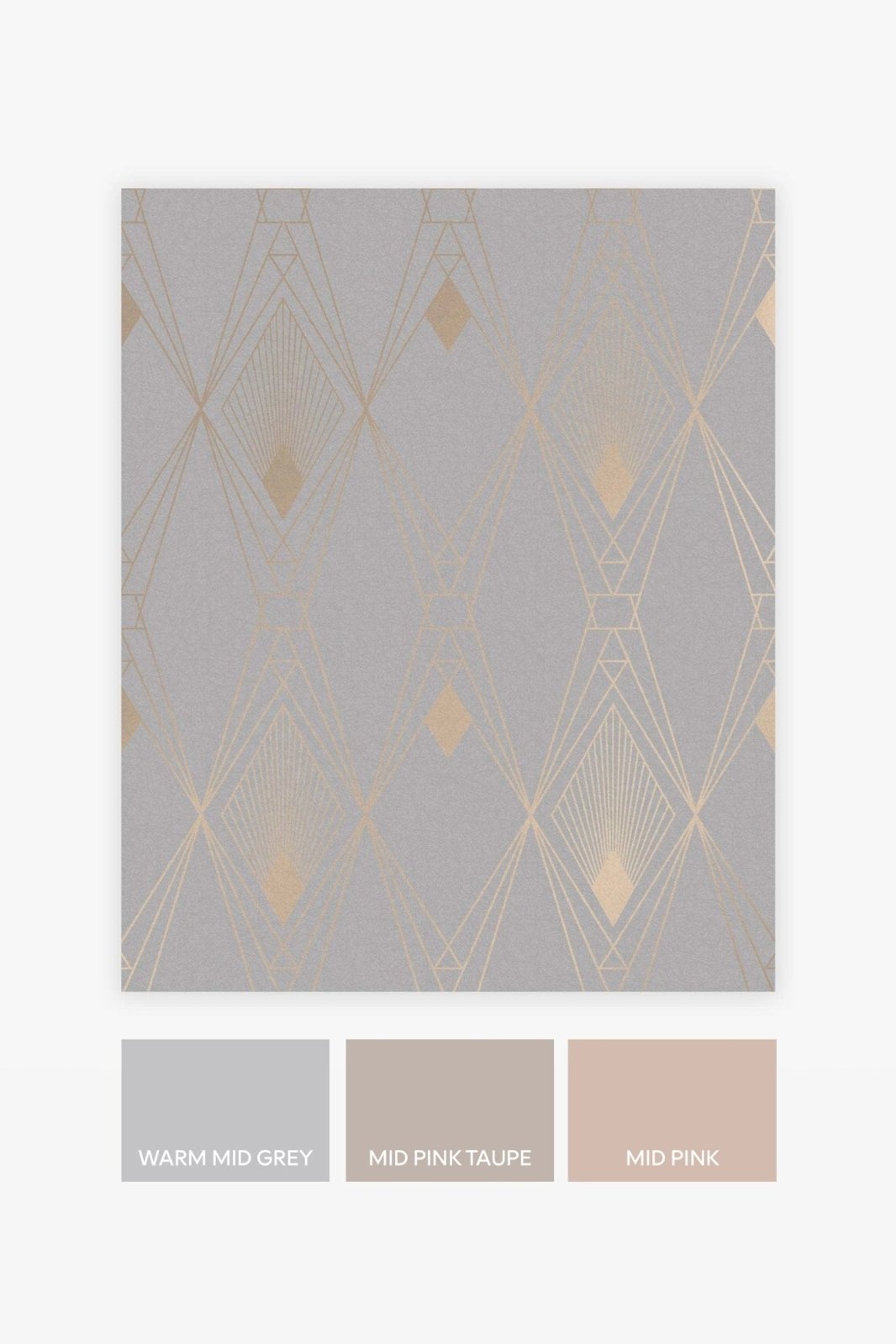 118314-Graham & Brown-Next - Deco Geometric Grey Wallpaper-Decor Warehouse
