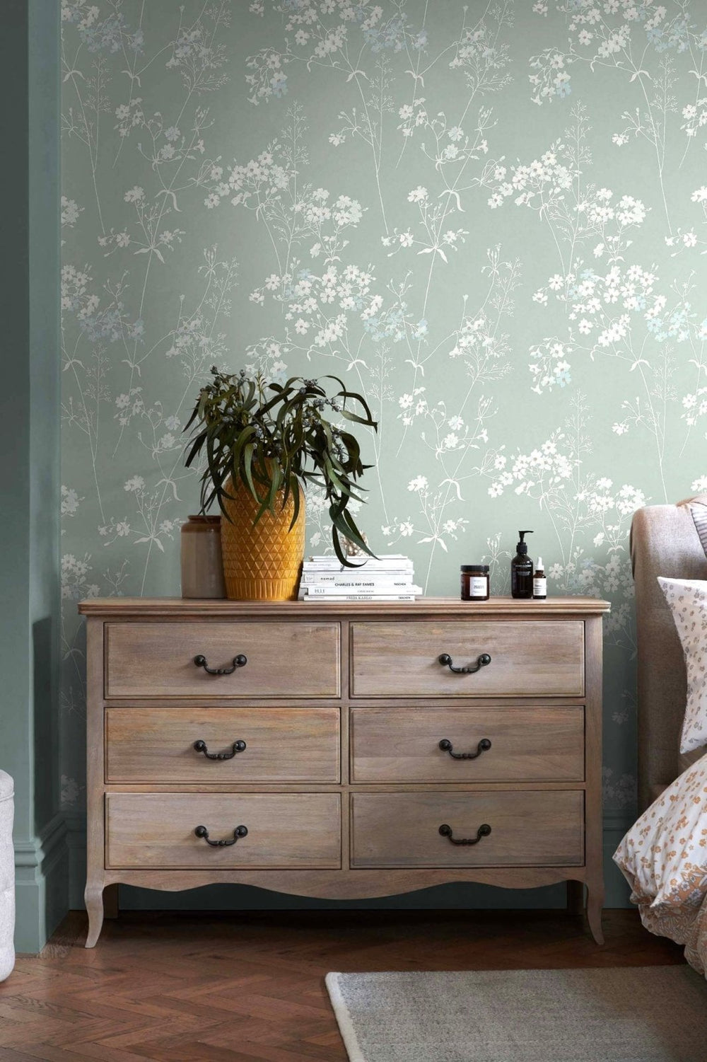 118268-Graham & Brown-Next - Leaf Duck Egg Wallpaper-Decor Warehouse