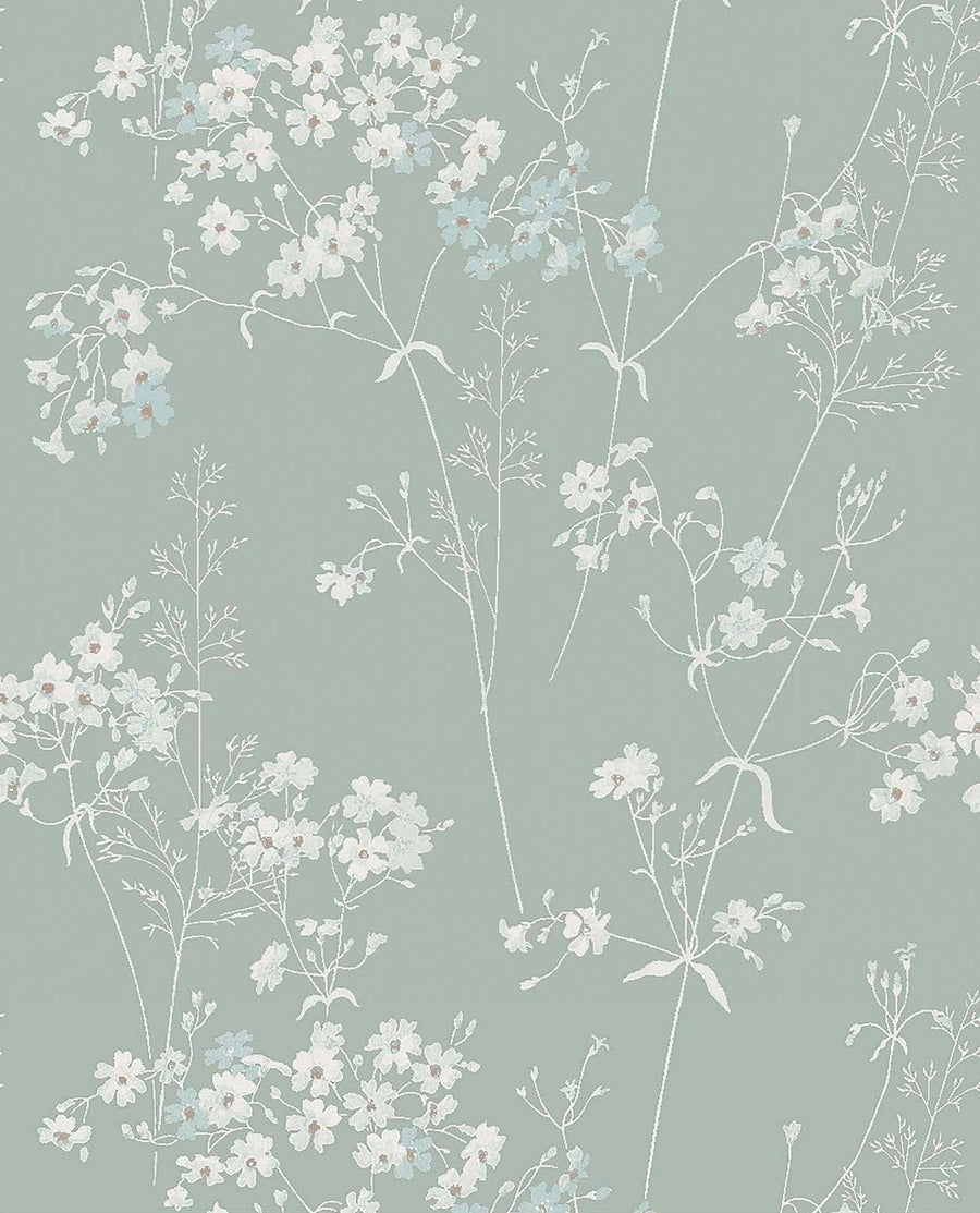 118268-Graham & Brown-Next - Leaf Duck Egg Wallpaper-Decor Warehouse