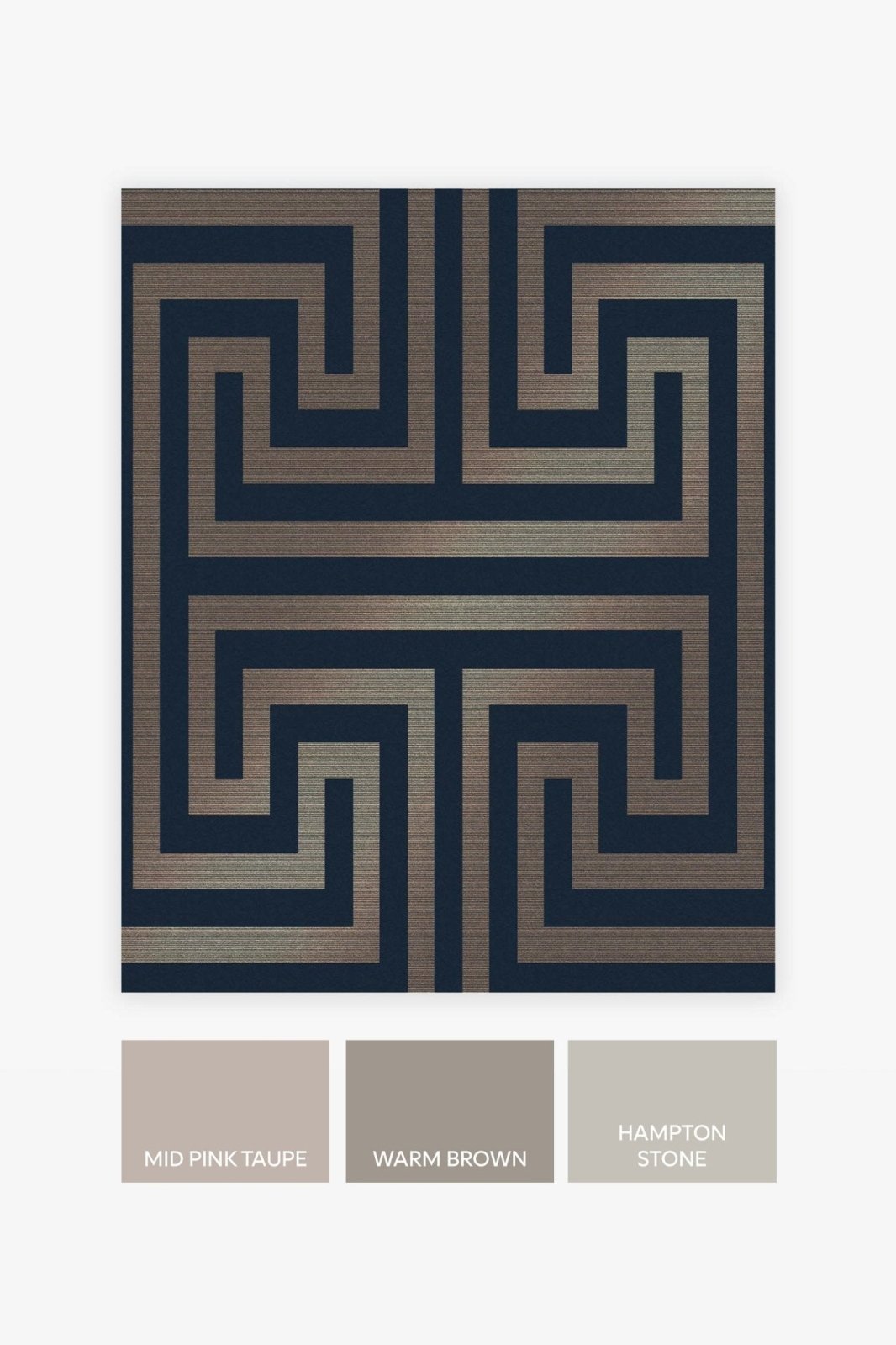 118286-Graham & Brown-Next - Metallic Greek Key Navy Wallpaper-Decor Warehouse