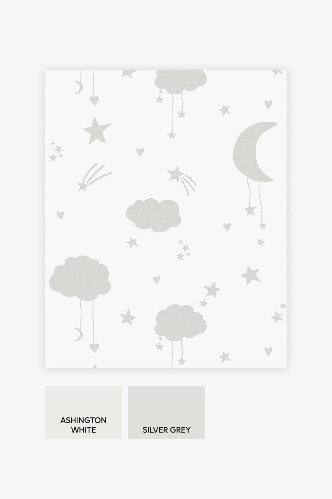 118332-Graham & Brown-Next - Moon and Stars Grey Wallpaper-Decor Warehouse