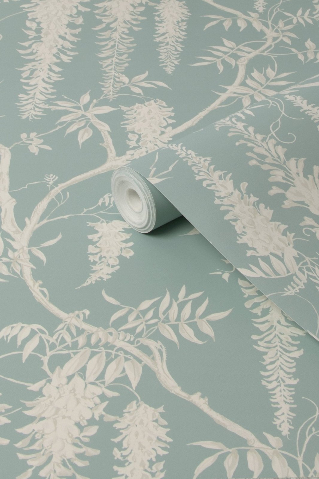 118251-Graham & Brown-Next - Wisteria Trails Duck Egg Wallpaper-Decor Warehouse