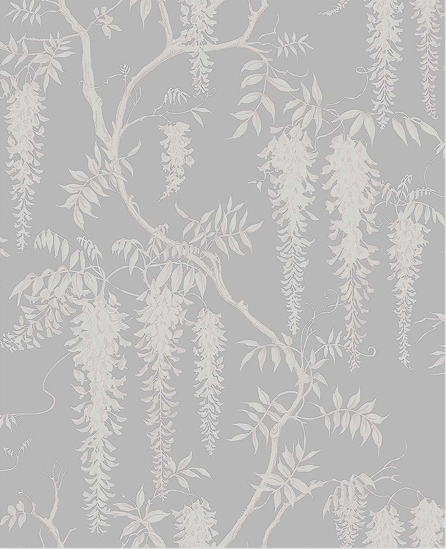 118252-Graham & Brown-Next - Wisteria Trails Grey Wallpaper-Decor Warehouse