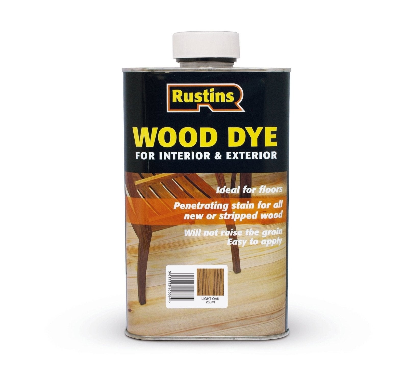 WDLO250-Rustins-Rustins Wood Dye - Light Oak 250ml-Decor Warehouse