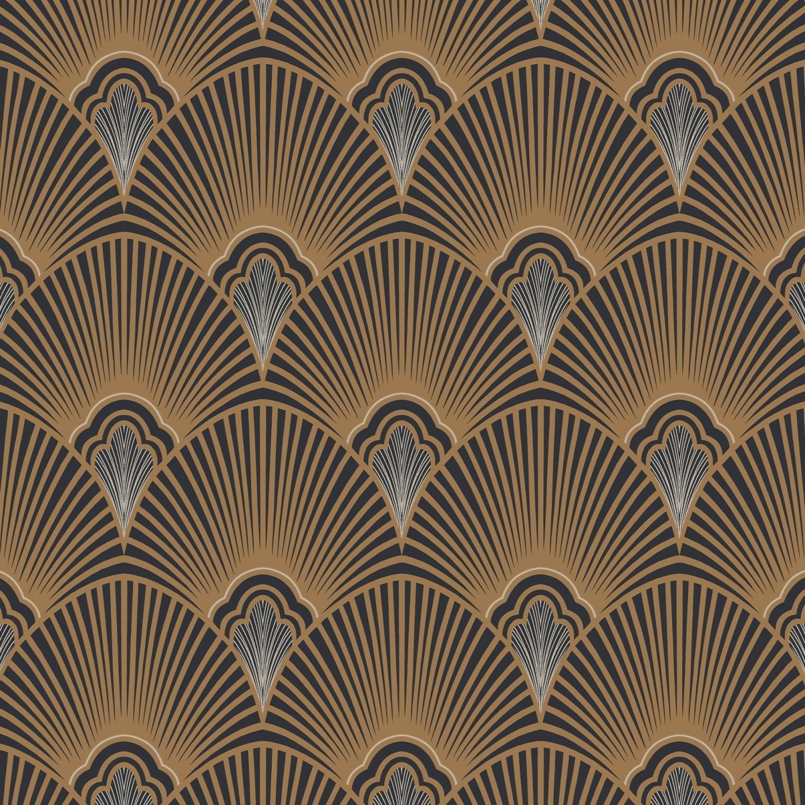 121151-Graham & Brown-Sublime - Art Deco Black & Gold Wallpaper-Decor Warehouse