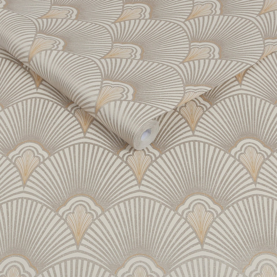 121146-Graham & Brown-Sublime - Art Deco Natural Cream Wallpaper-Decor Warehouse