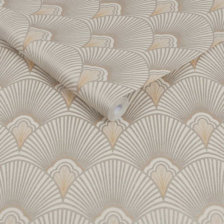 121146-Graham & Brown-Sublime - Art Deco Natural Cream Wallpaper-Decor Warehouse