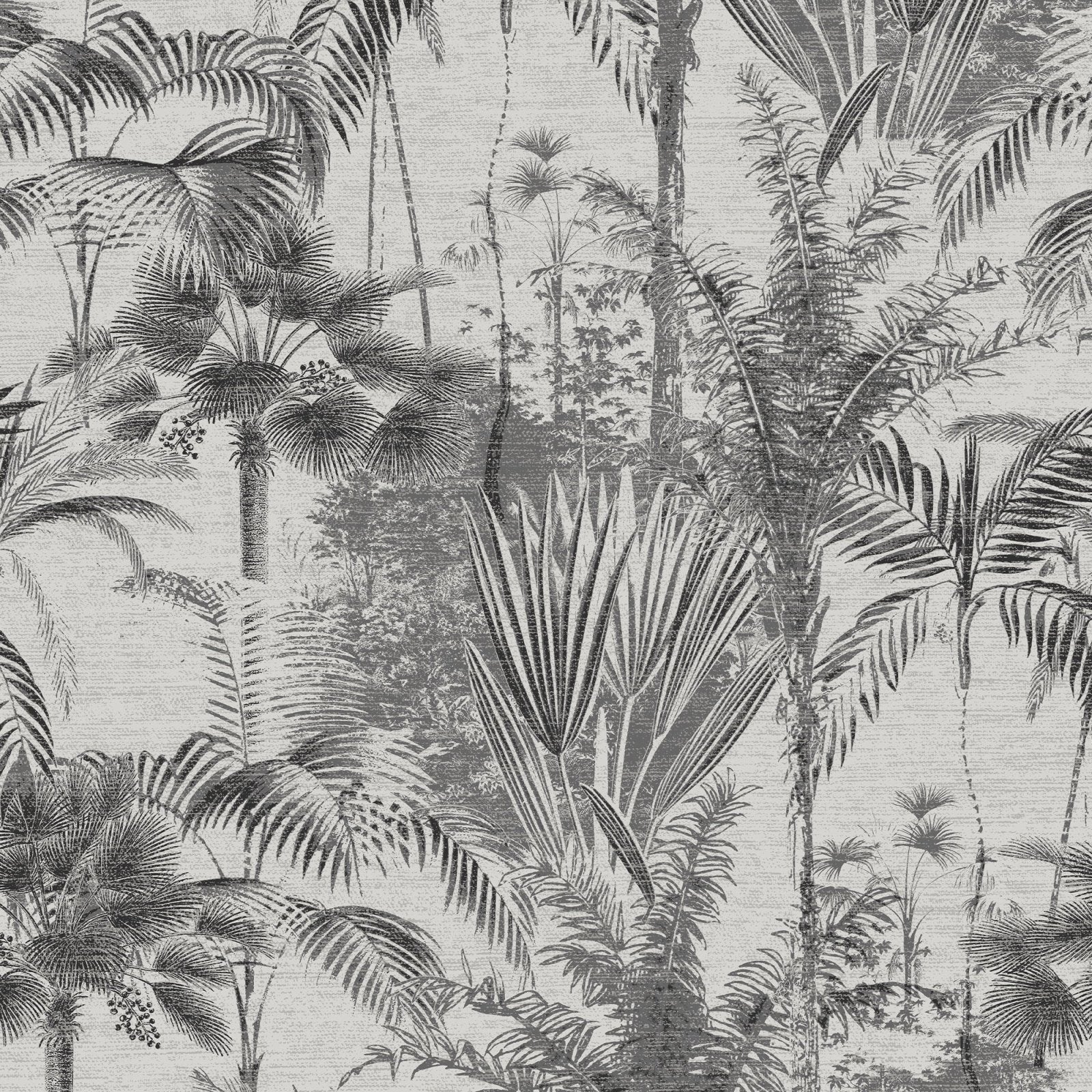 121797-Graham & Brown-Sublime - Jungle Texture Mono Black & White Wallpaper-Decor Warehouse