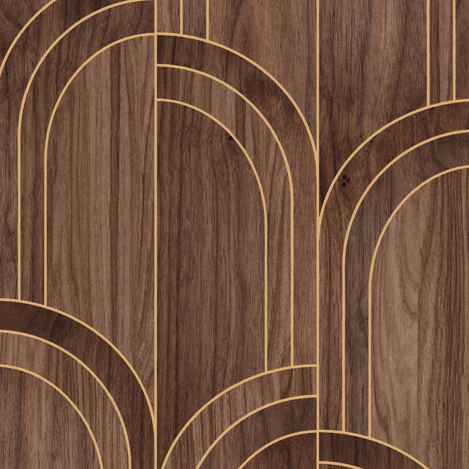 121149-Graham & Brown-Sublime - Modella Wood Walnut Wallpaper-Decor Warehouse