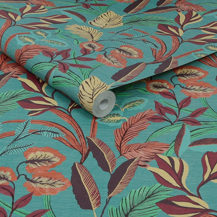 121156-Graham & Brown-Sublime - Paradise Art Blue Wallpaper-Decor Warehouse
