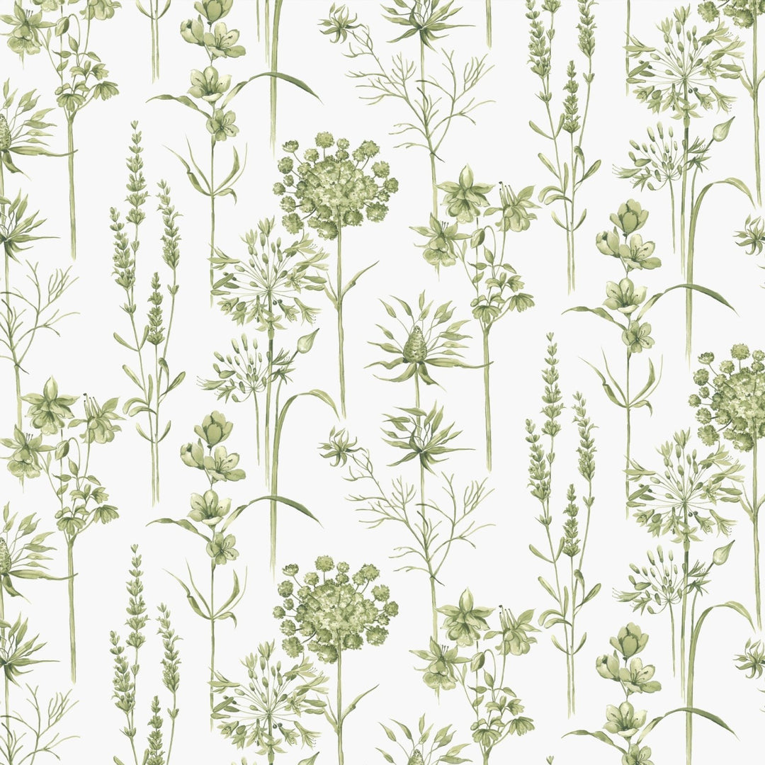 117850-Graham & Brown-Superfresco - Medley Fig Green & White Wallpaper-Decor Warehouse