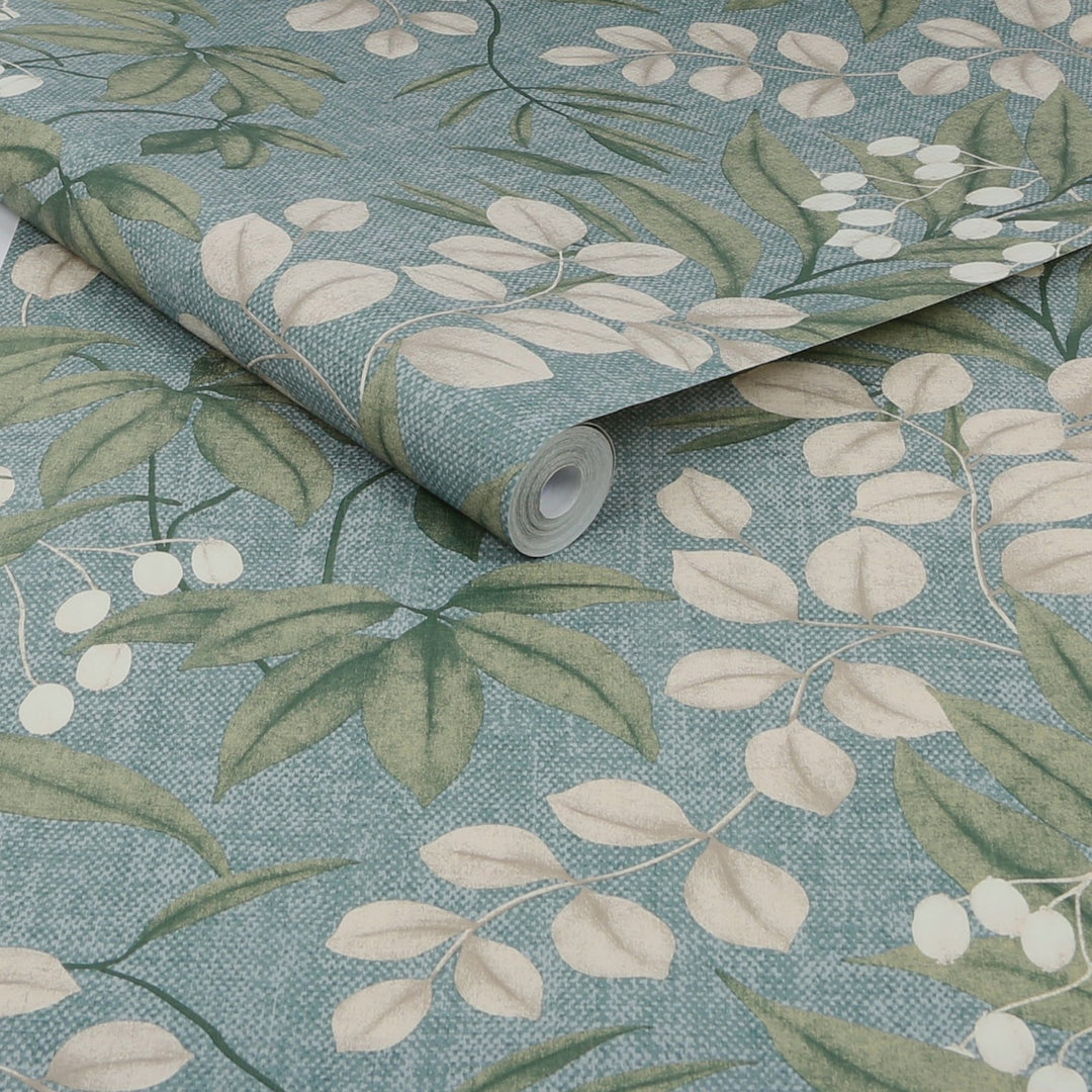 122412-Graham & Brown-Superfresco Easy - Persephone Duck Egg Wallpaper-Decor Warehouse