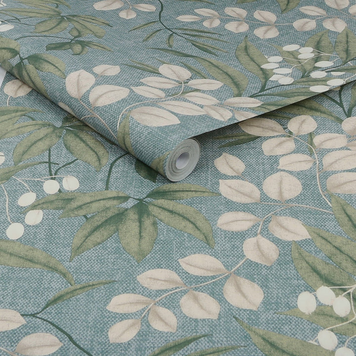 122412-Graham & Brown-Superfresco Easy - Persephone Duck Egg Wallpaper-Decor Warehouse