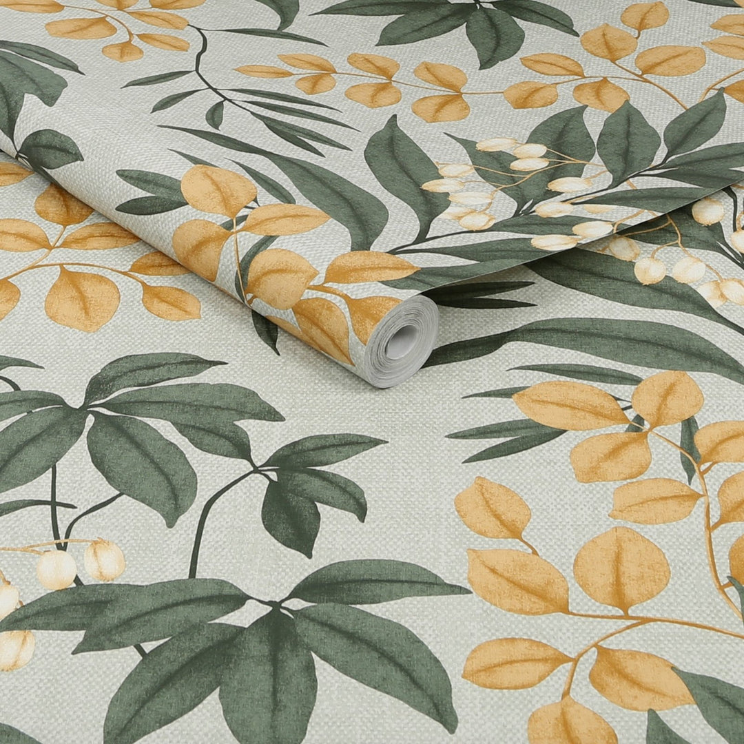 122414-Graham & Brown-Superfresco Easy - Persephone Green Wallpaper-Decor Warehouse