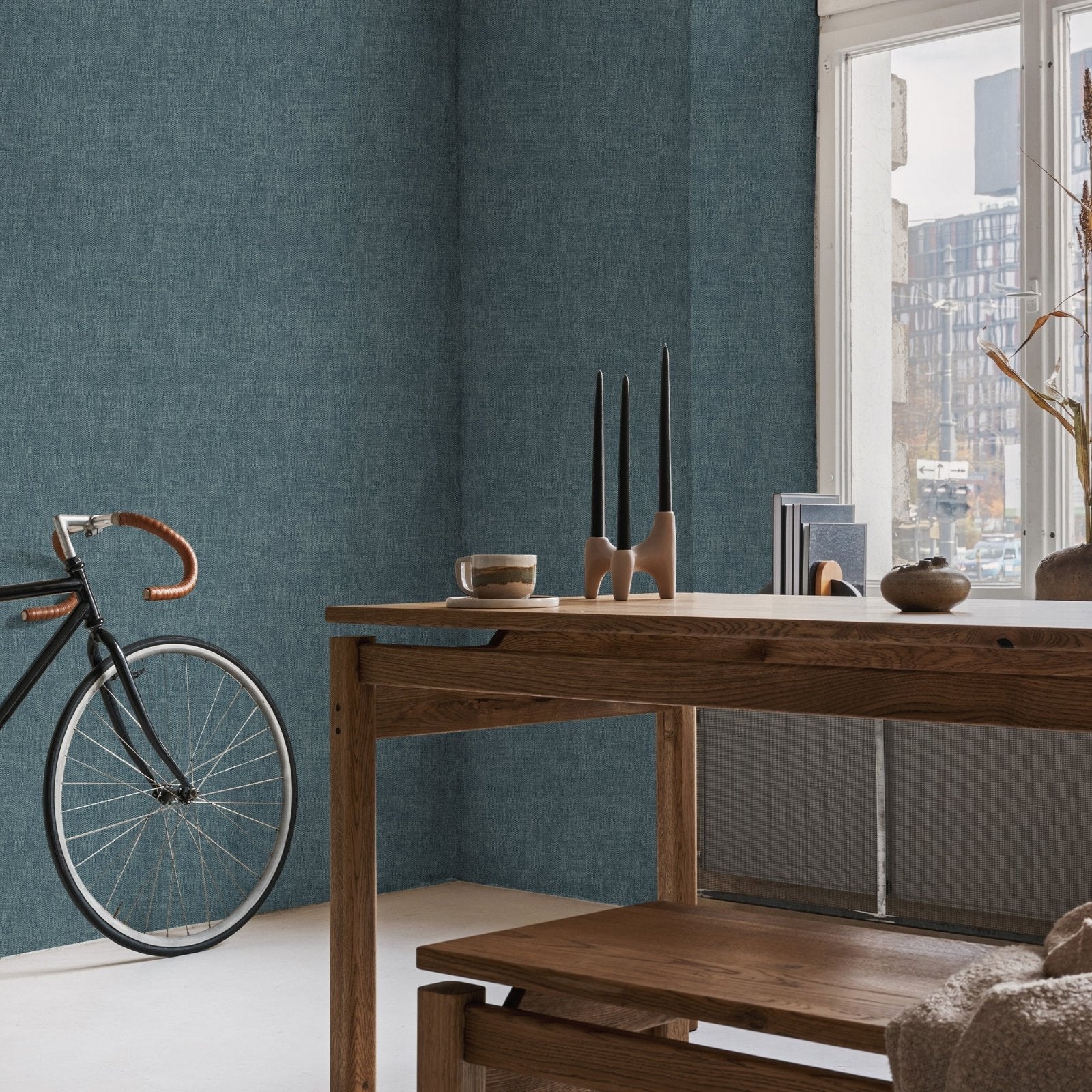 122419-Graham & Brown-Superfresco Easy - Zara Teal Wallpaper-Decor Warehouse